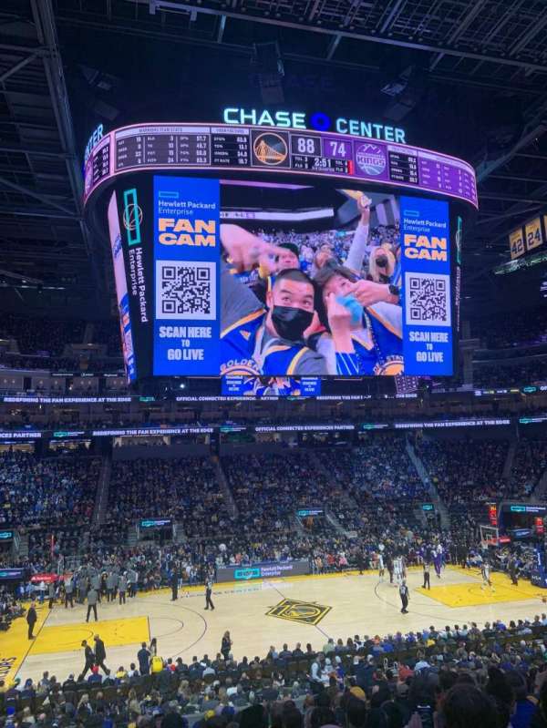 Chase Center, section: 122, row: 6, seat: 7