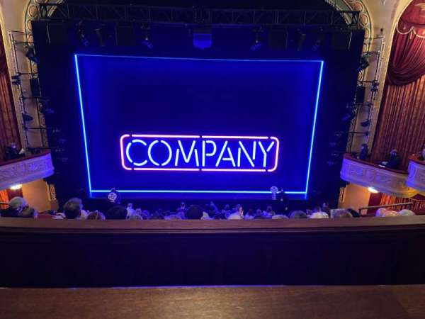 Bernard B. Jacobs Theatre, section: MEZZANINE C, row: E, seat: 107