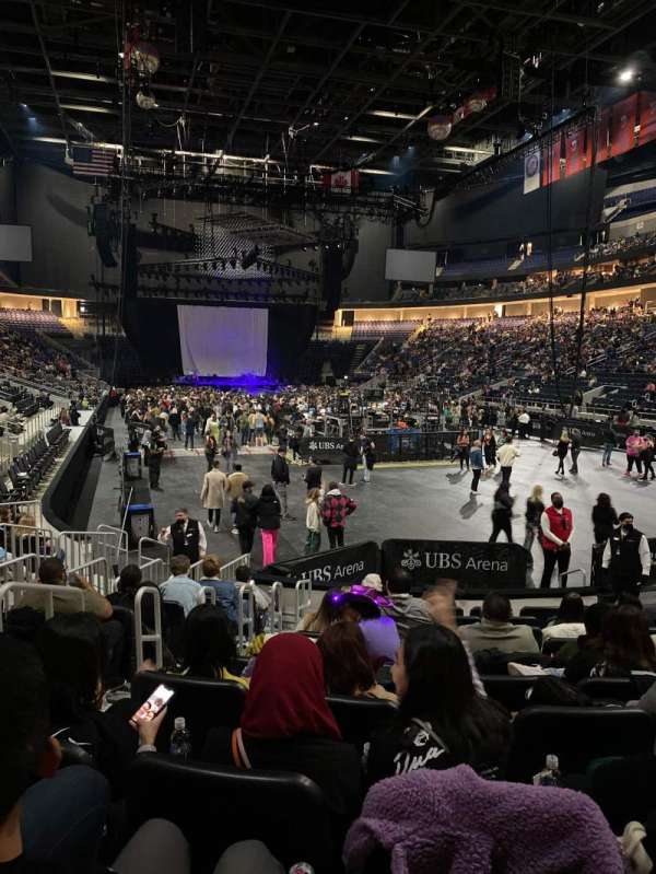 UBS Arena, section: 101, row: 10, seat: 12