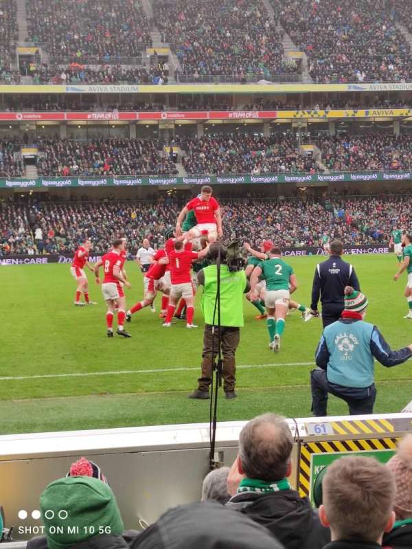 Aviva Stadium, section: 105, row: M, seat: 20