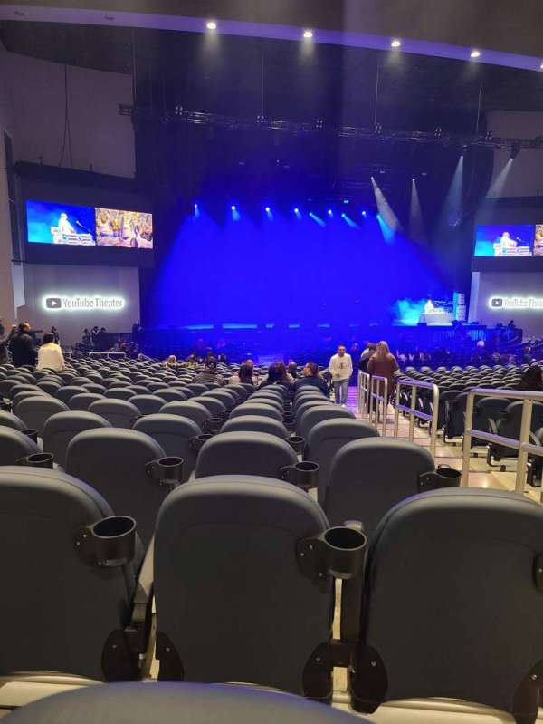 YouTube Theater, section: 102, row: Z, seat: 22