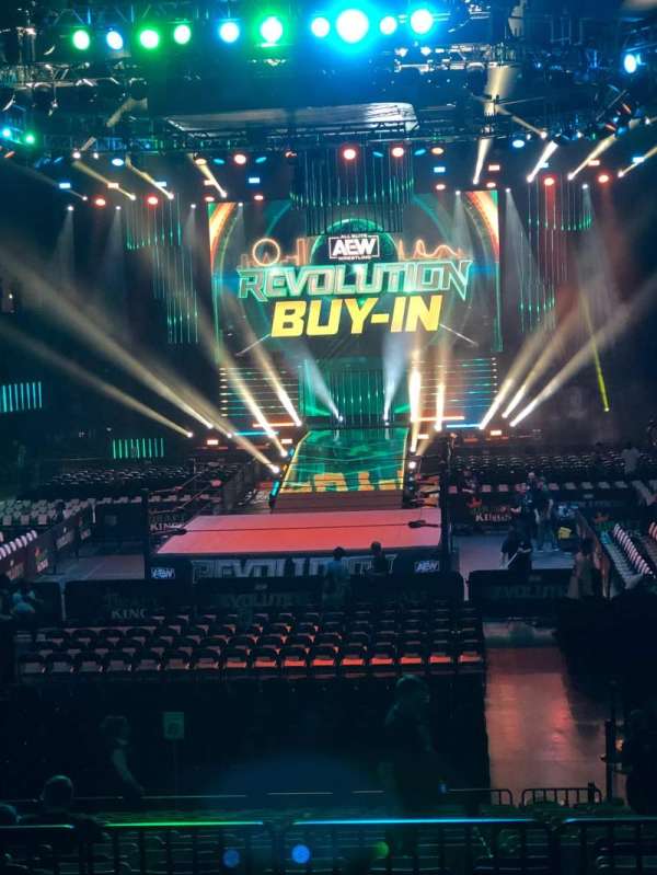 Addition Financial Arena, section: 102, row: W, seat: 4
