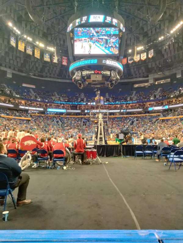 KeyBank Center, section: 123, row: 1, seat: 10