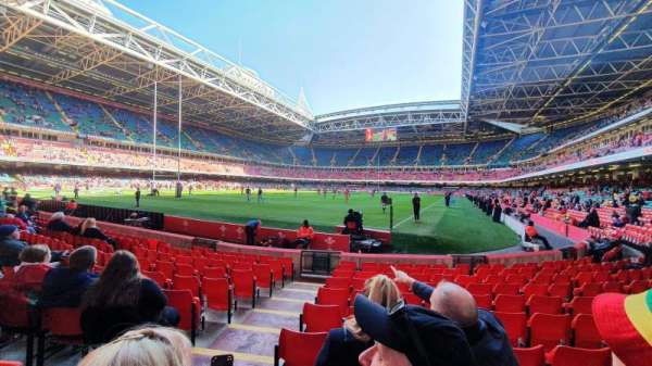 Principality Stadium, section: L37, row: 10, seat: 2