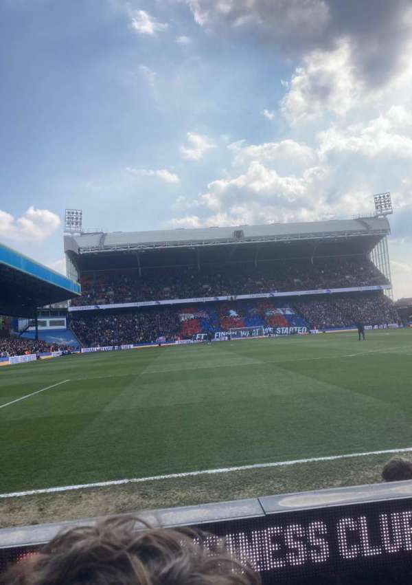 Selhurst Park, section: WHL-3, row: B, seat: 120