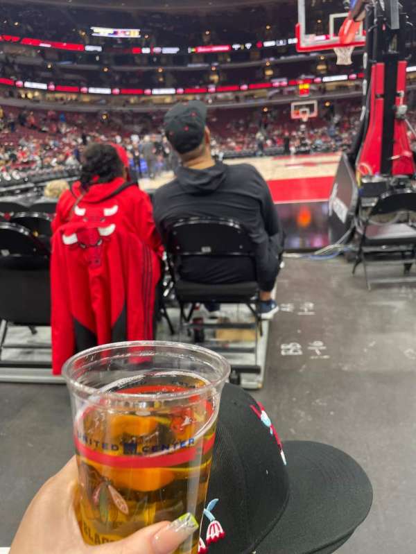 United Center, section: 117, row: A, seat: 9