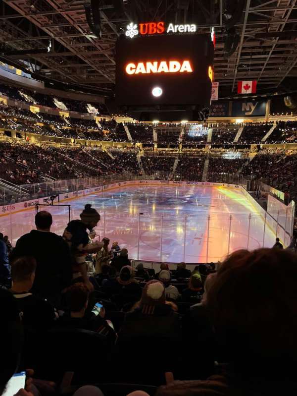 UBS Arena, section: 108, row: 16, seat: 15