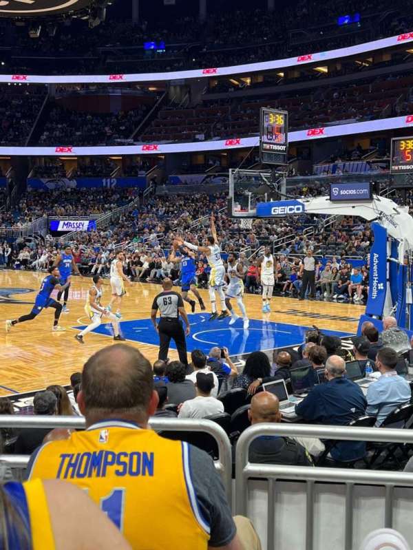 Kia Center, section: 103, row: 3, seat: 4