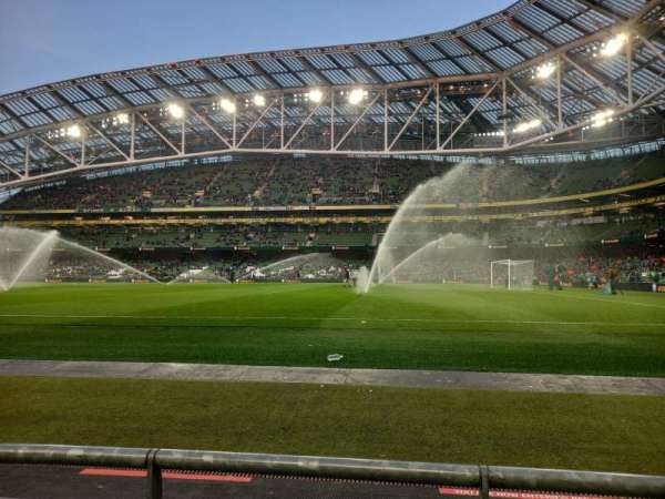 Aviva Stadium, section: 122, row: A, seat: 3