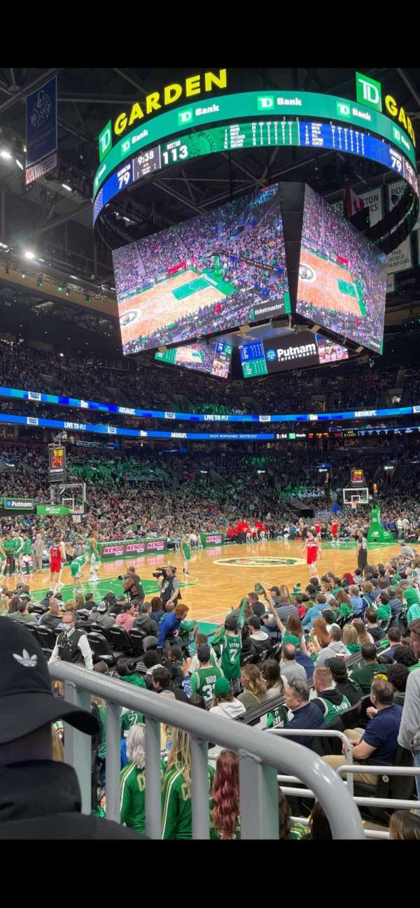 TD Garden, section: 15, row: 6, seat: 2