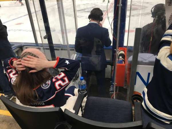 Nationwide Arena, section: 103, row: d, seat: 19