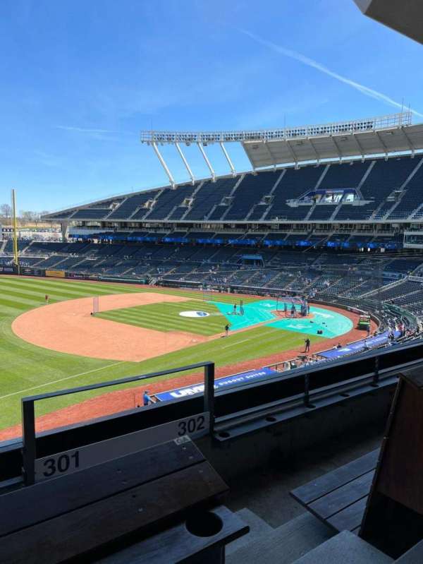 Kauffman Stadium, section: Craft and Draft, row: 2, seat: 1