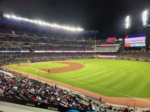 Truist Park, section: 213, row: 1, seat: 17