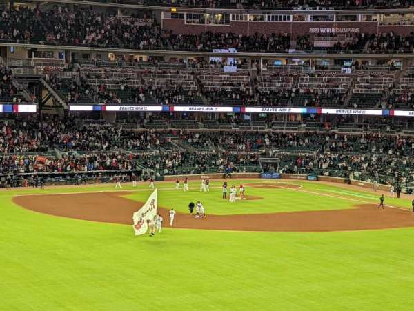 Truist Park, section: Home Depot Clubhouse, row: 1, seat: 5