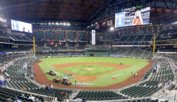 Globe Life Field, section: 114, row: 1, seat: 17