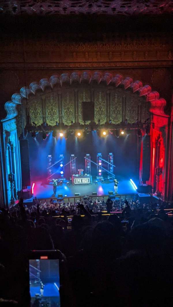 Fox Theatre Oakland, section: Balcony LC, row: X, seat: 109