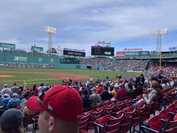 Fenway Park, section: Loge Box 121, row: GG, seat: 2