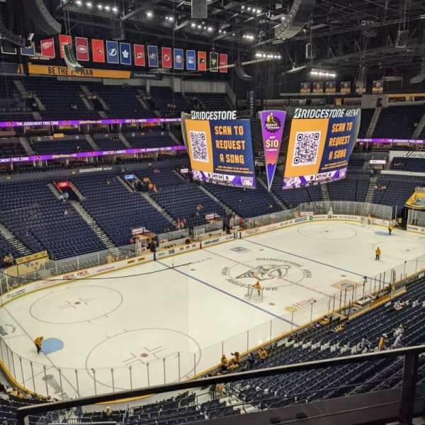 Bridgestone Arena, section: 306, row: B, seat: 15