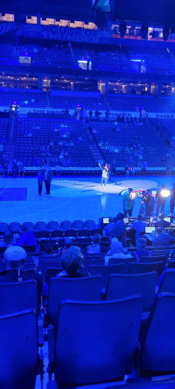 Paycom Center, section: 116, row: J, seat: 15