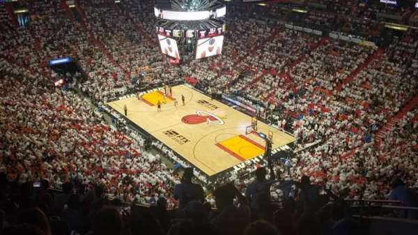 Kaseya Center, section: 419, row: 10, seat: 5