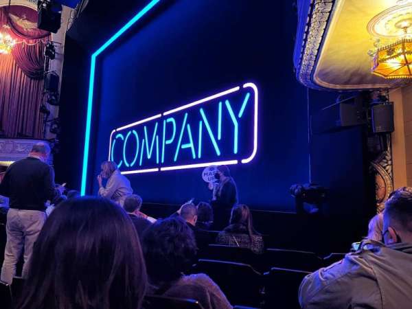 Bernard B. Jacobs Theatre, section: Orchestra R, row: F, seat: 14
