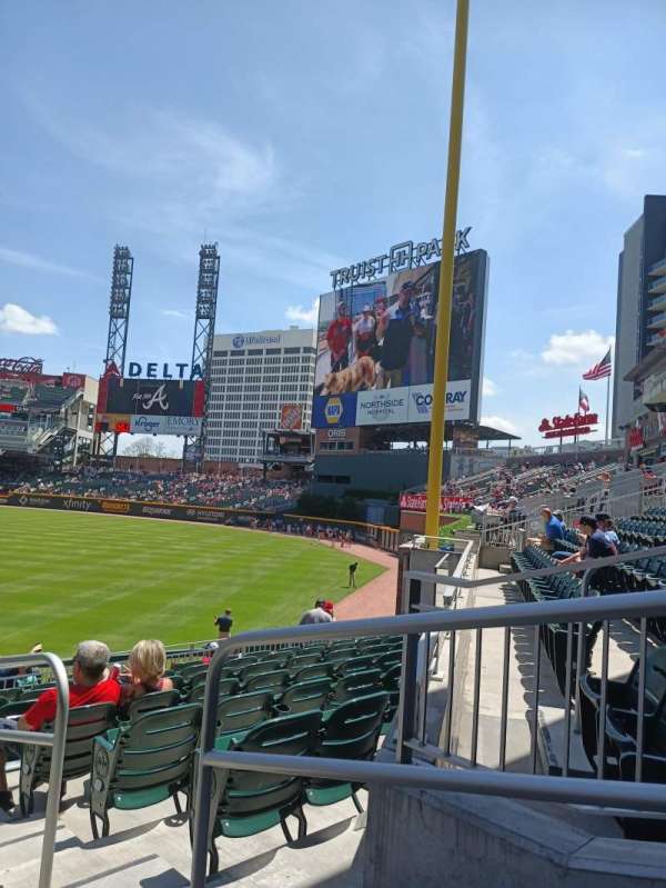 Truist Park, section: 110, row: 9, seat: 2