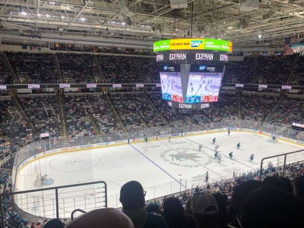 SAP Center, section: 203, row: 7, seat: 13