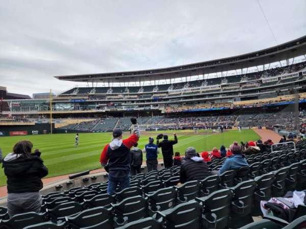 Target Field, section: 126, row: 8, seat: 19