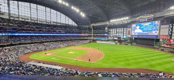 American Family Field, section: 316, row: 1, seat: 6