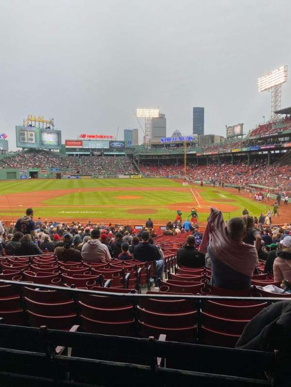 Fenway Park, section: Grandstand 24, row: 3, seat: 17-20