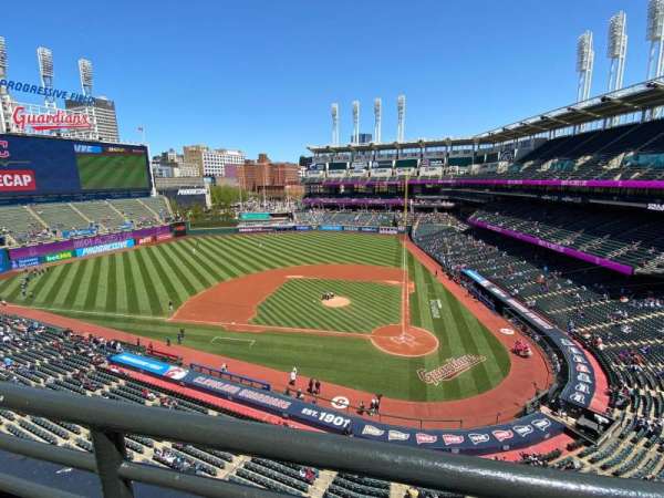 Progressive Field, section: 458, row: A, seat: 12