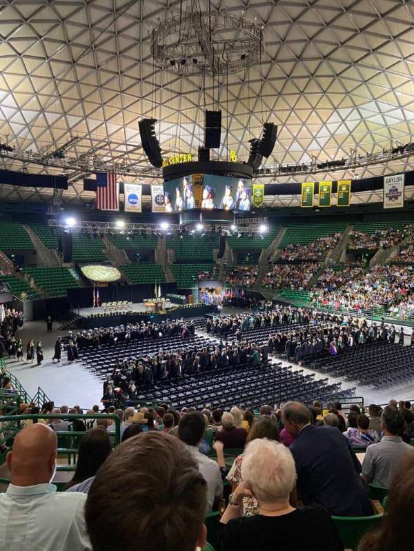 Ferrell Center, section: 121, row: 22, seat: 12