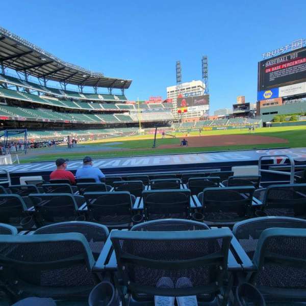 Truist Park, section: 19, row: 10, seat: 3