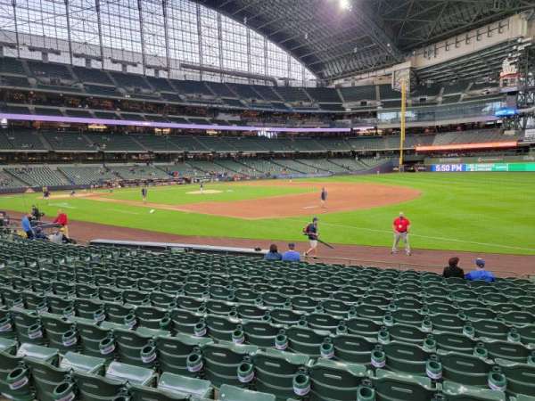 American Family Field, section: 110, row: 15, seat: 17