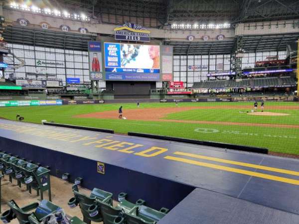 American Family Field, section: 121, row: 7, seat: 13
