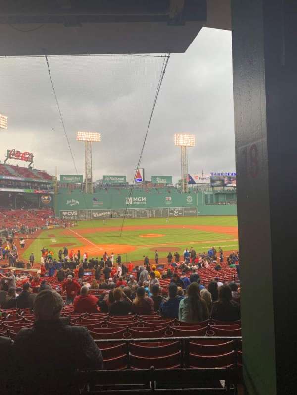 Fenway Park, section: Grandstand 18, row: 3, seat: 8