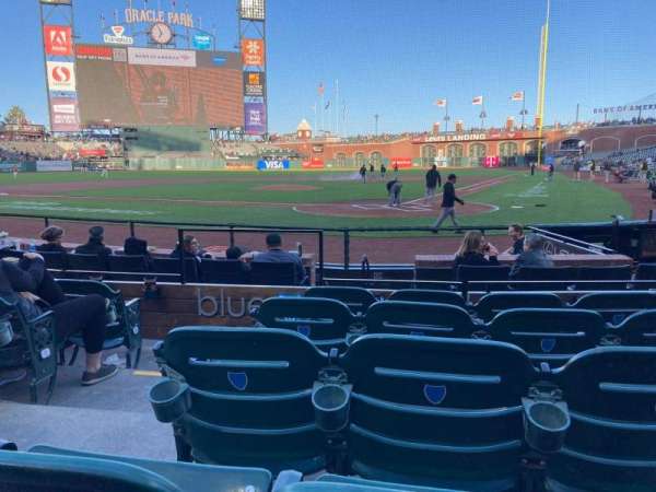 Oracle Park, section: 117, row: H, seat: 13