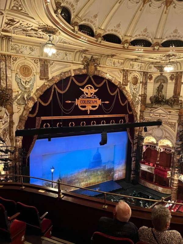 London Coliseum, section: Balcony, row: E, seat: 48