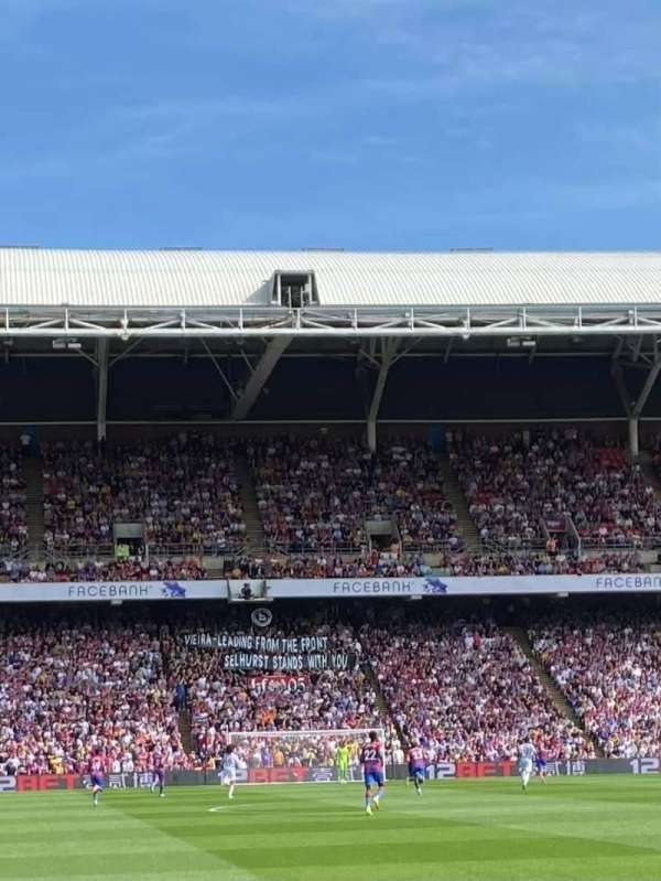 Selhurst Park, section: WHL-3, row: B, seat: 112