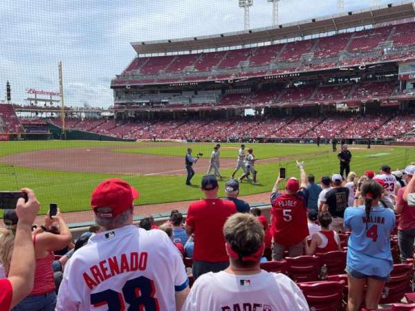 Great American Ball Park, section: 113, row: I, seat: 13