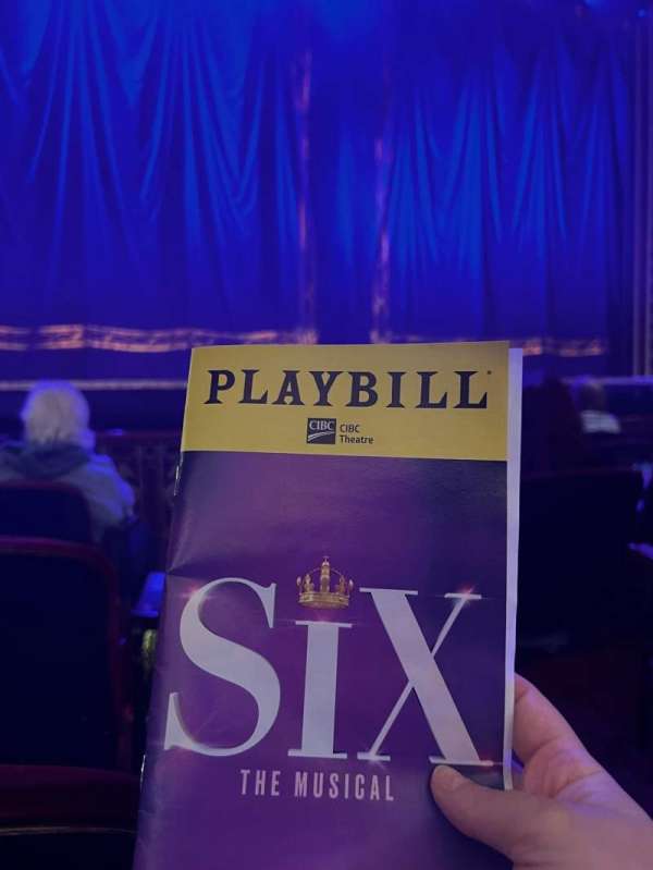 CIBC Theatre, section: Orchestra L, row: F, seat: 1