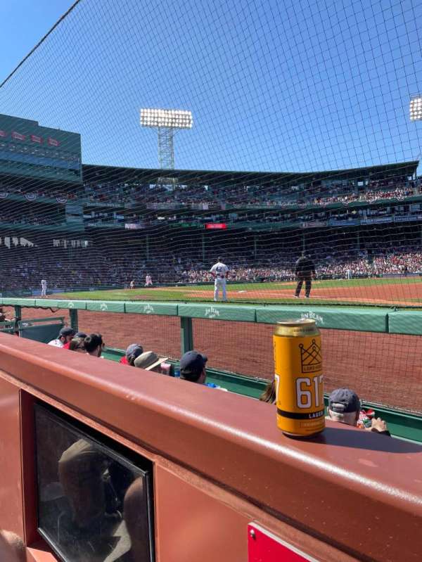 Fenway Park, section: Field Box 14, row: 1