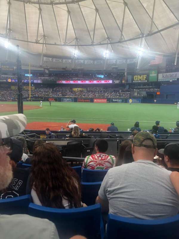 Tropicana Field, section: 128, row: L, seat: 7