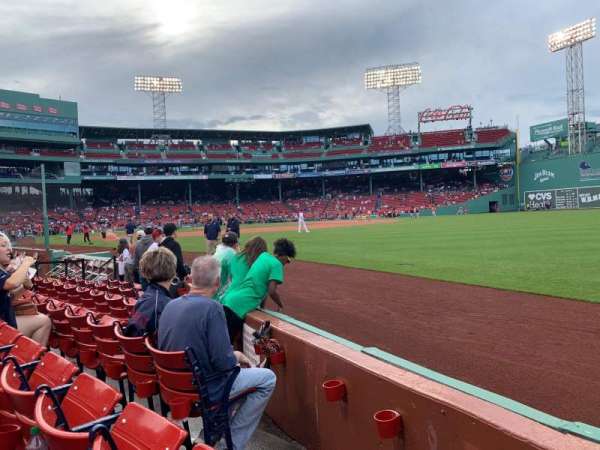 Fenway Park, section: Right Field Box 7, row: C, seat: 2