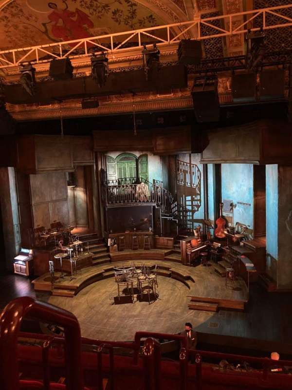 Walter Kerr Theatre, section: mezzanine r, row: e, seat: 2