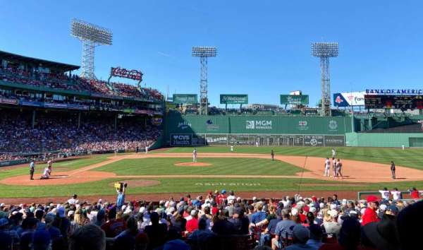 Fenway Park, section: loge box 118, row: GG, seat: 1