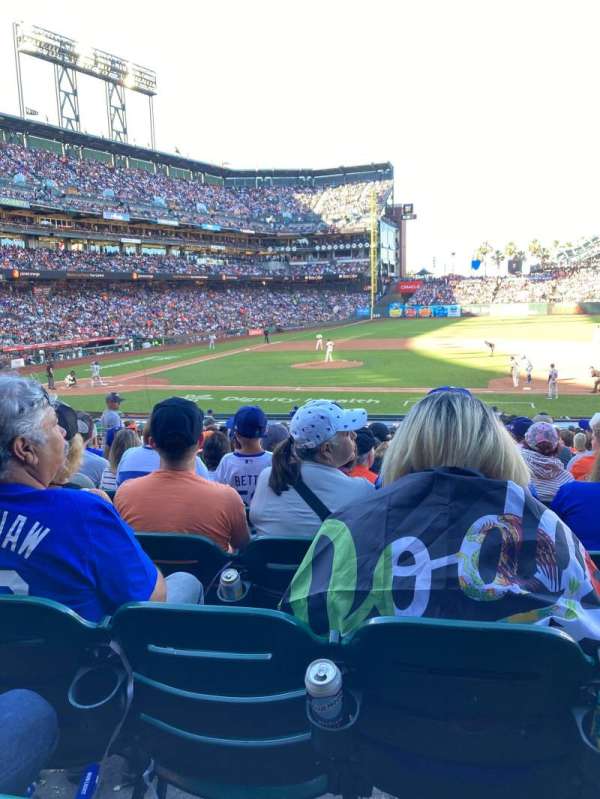 Oracle Park, section: 108, row: 28, seat: 3