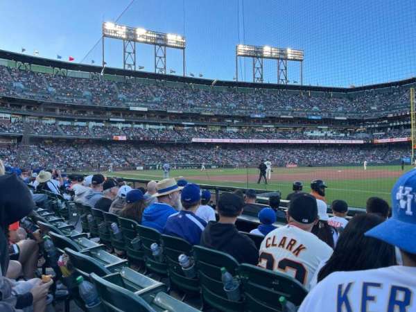 Oracle Park, section: 104, row: 4, seat: 8