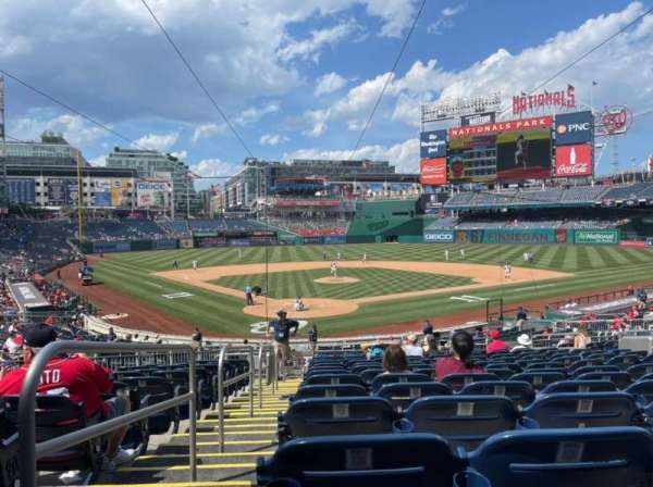 Nationals Park, section: 124, row: P, seat: 13