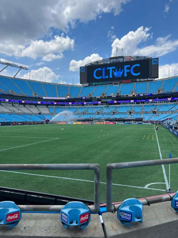 Bank of America Stadium, section: 119, row: 2, seat: 5
